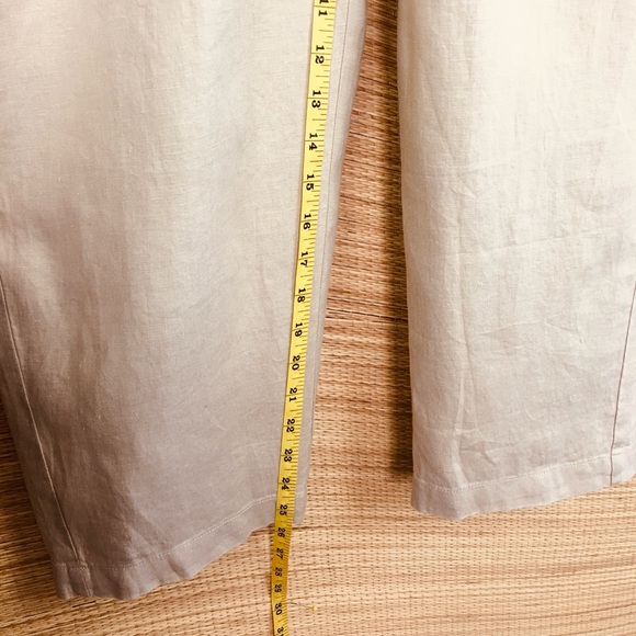 QUINCE New With Tag 100% Organic Linen Pants In The Color Of Driftwood. Size S - Picture 13 of 13